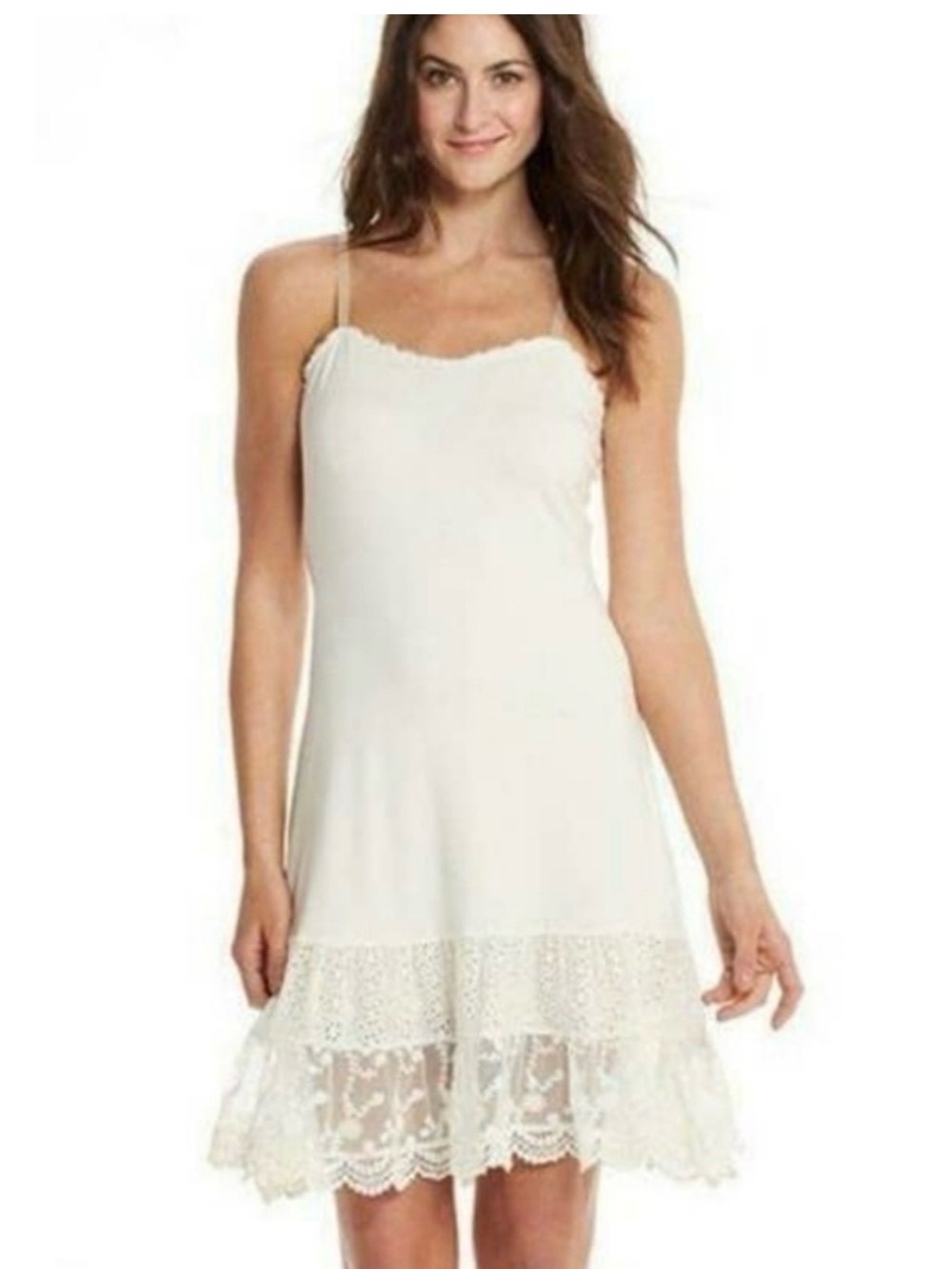 Matilda Jane Spoon Full of Sugar Nightdown Lace-Trim Slip Dress/Extender - M